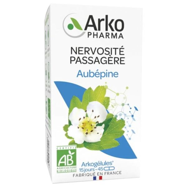 Arkogélules aubépine bio nervosité passagère 45 gélules