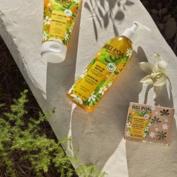 Hei Poa soins corps huile de douche Au Monoï de Tahiti AO 250ml