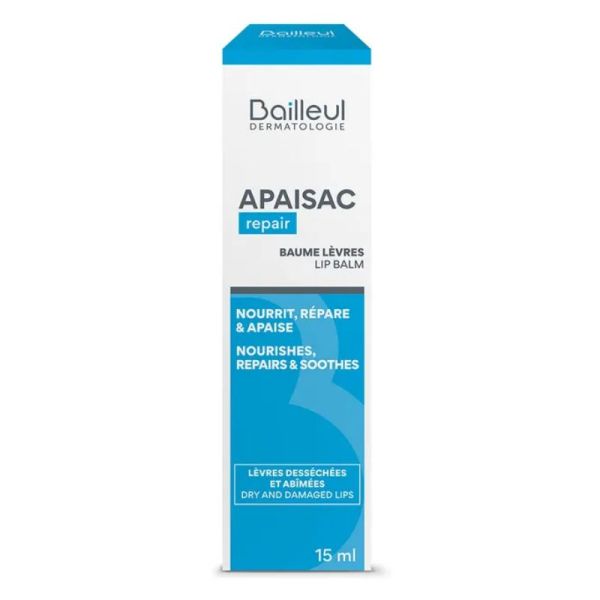 Bailleul Apaisac Repair baume lèvres nourrissant 15ml