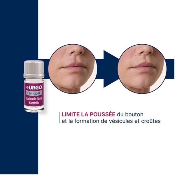 Urgo Filmogel bouton de fièvre herpès labial flacon 3ml