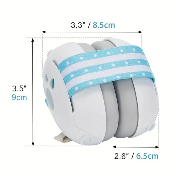 L2N Casque bébé réducteur de bruits 3 mois + Bleu