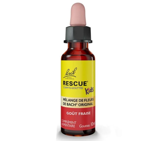 Bach Rescue Kids compte-gouttes concentré de sérénité goût Fraise 10ml