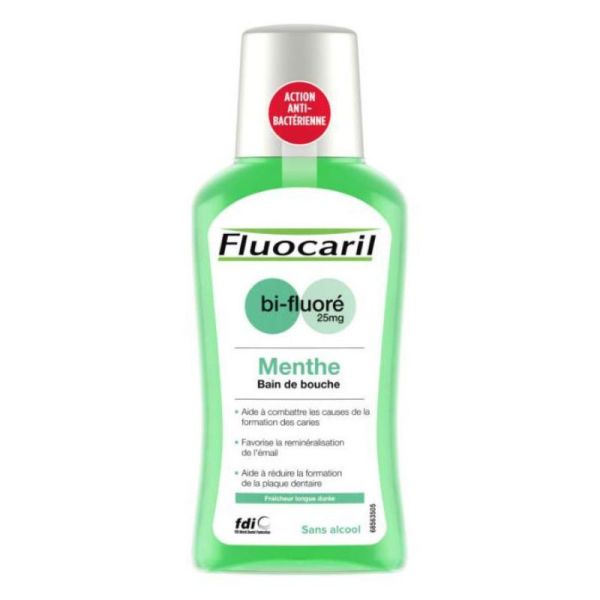 Fluocaril Bain de Bouche Bi-Fluoré 250mg Menthe 300ml