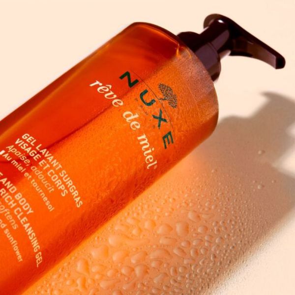 Nuxe Rêve de Miel gel lavant surgras peaux sèches et sensibles 400ml