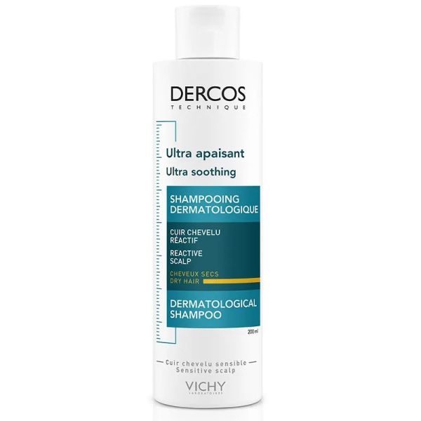 Vichy Dercos shampooing ultra apaisant cheveux secs 200 ml