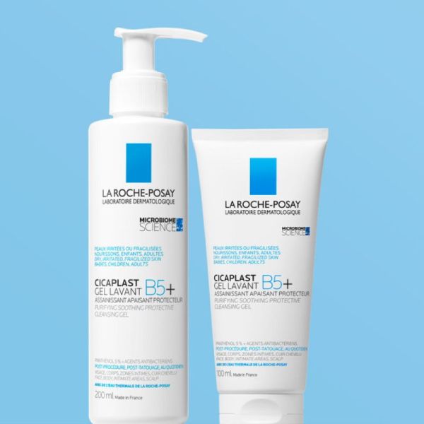 Roche Posay Cicaplast B5+ gel moussant assainissant apaisant 200ml