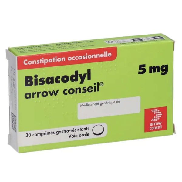 Arrow Bisacodyl 5Mg 30 comprimés gastro-résistants
