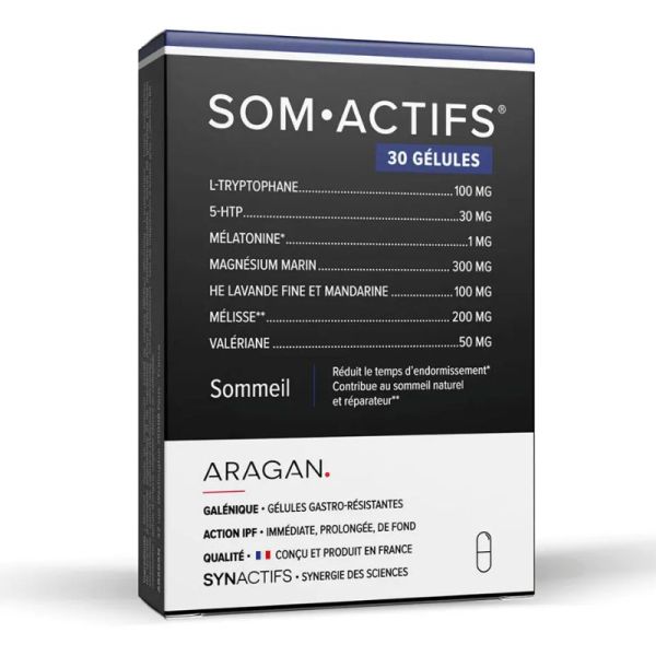 Aragan Synactifs Som Actifs Sommeil 30 Gélules
