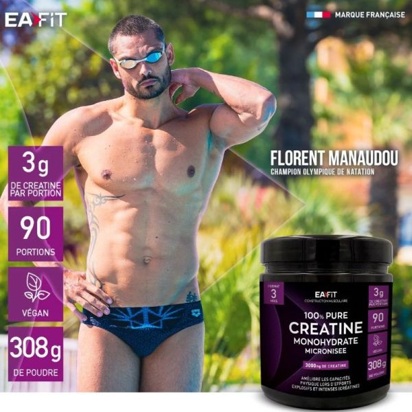 Eafit Pure Créatine construction musculaire poudre 300g