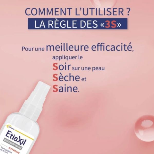Etiaxil détranspirant extreme peaux ,normales corps spray 30ml