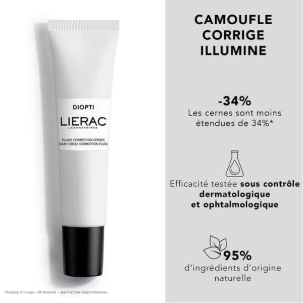 Lierac Diopti fluide correction cernes 15ml