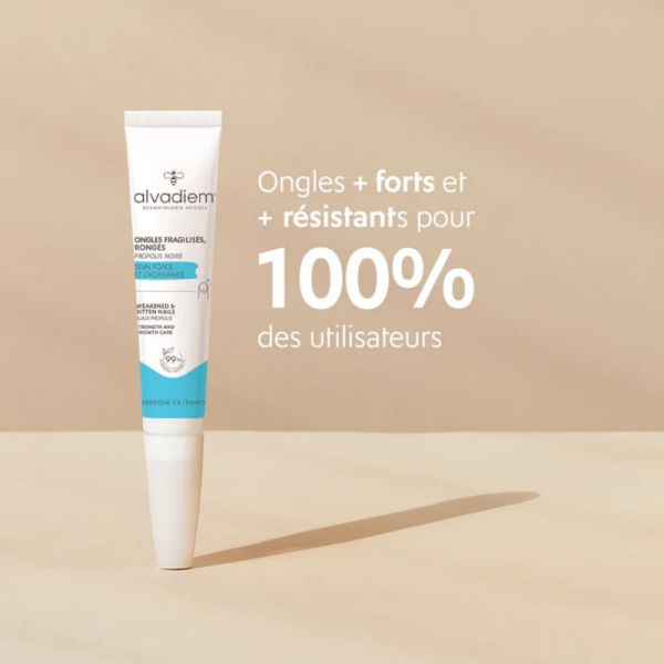 Alvadiem ongles fragilisés, cassés, rongés à la propolis noire 10ml