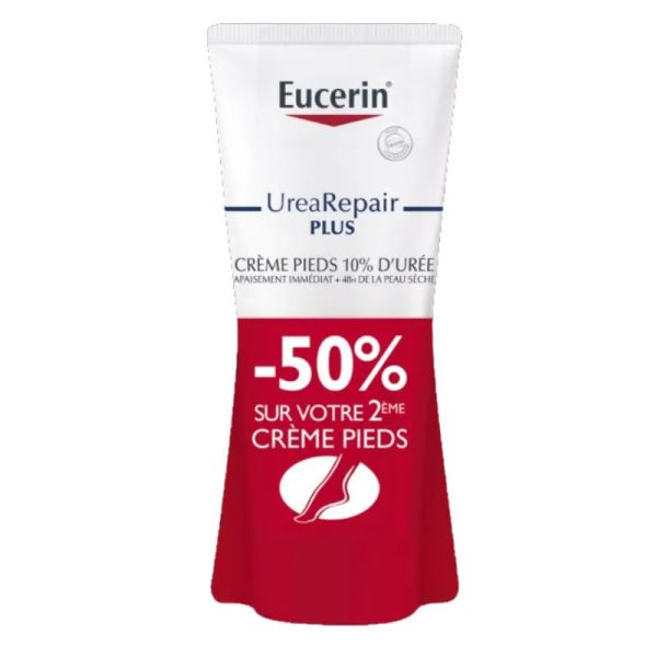 Eucerin crème pieds réparatrice 10% urée 2x100ml