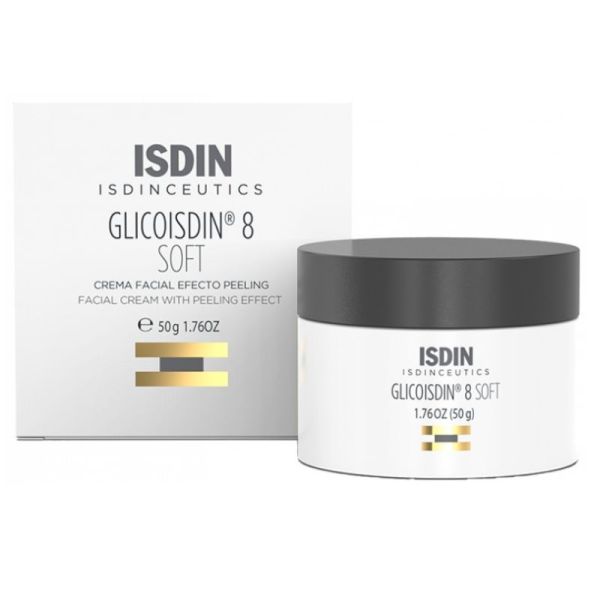 Isdin Isdinceutics Glicoisdin 8 Soft Crème Visage Effet Peeling 50g